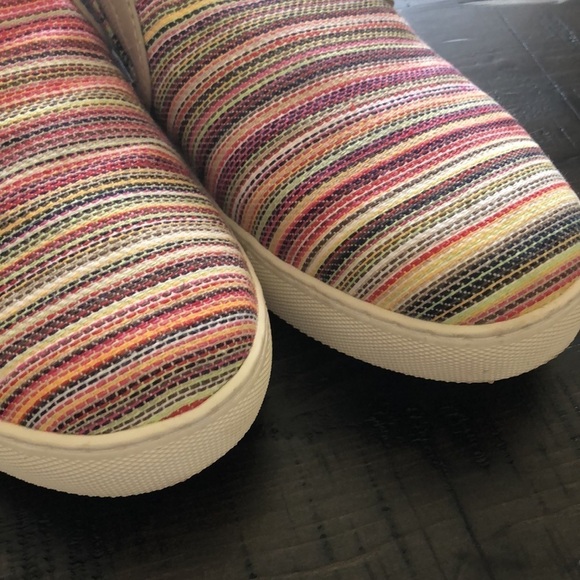 Sam Edelman “Peony” Multi Color Slip On Sneakers Size 9 Fabric Casual Shoes - Picture 6 of 16